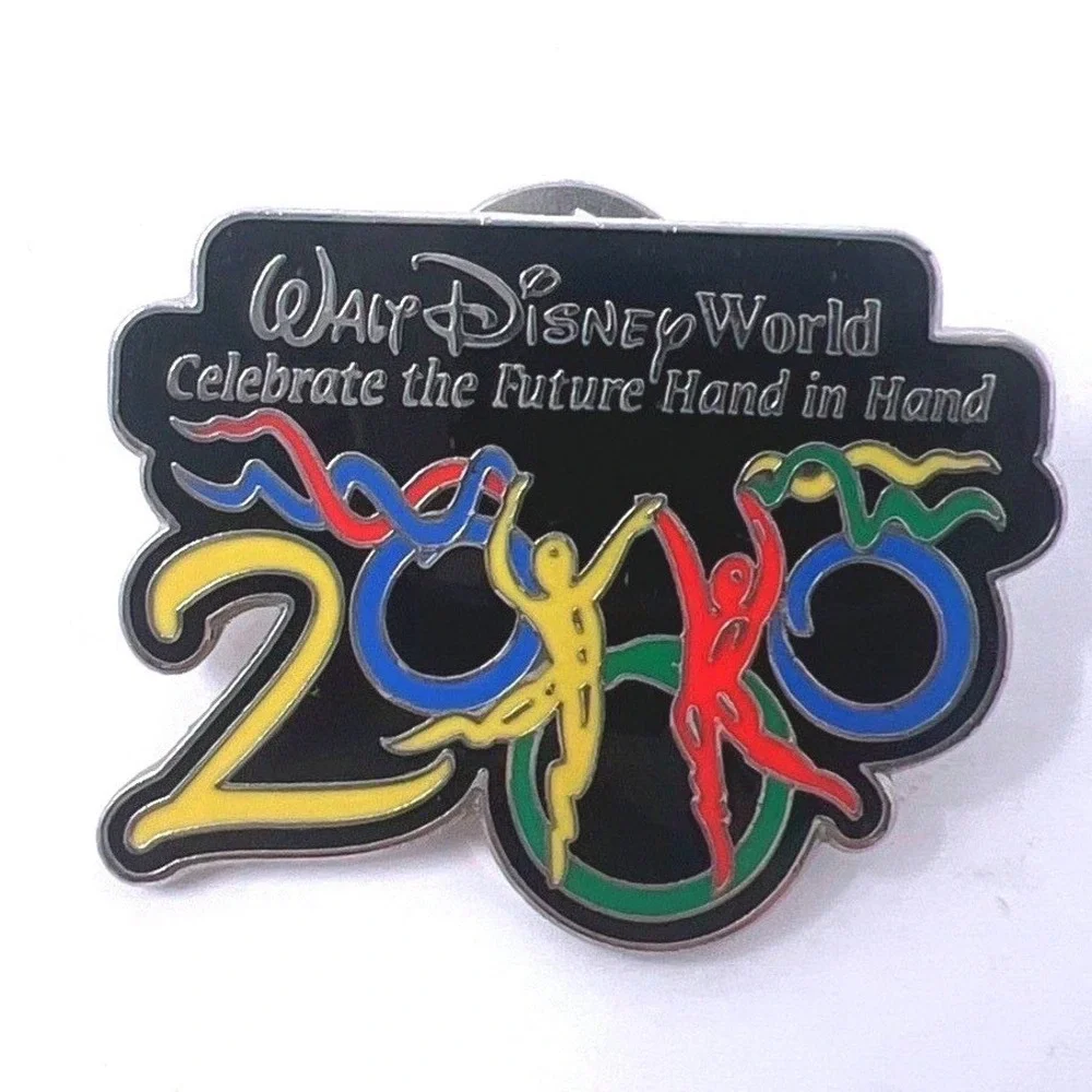 Disney Walt Disney World 2000 Celebrate the Future Hand in Hand Millennium Pin